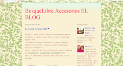 Desktop Screenshot of bosquelibre.blogspot.com