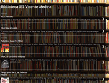 Tablet Screenshot of bibliovicentemedina.blogspot.com