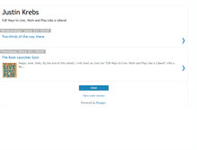 Tablet Screenshot of justinkrebs.blogspot.com