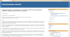 Desktop Screenshot of destronzandojuntos.blogspot.com