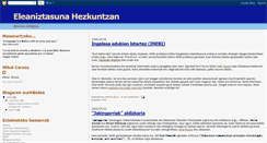 Desktop Screenshot of eleaniztasunahezkuntzan.blogspot.com