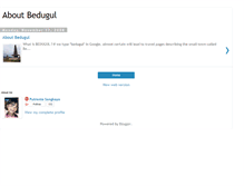 Tablet Screenshot of aboutbedugul.blogspot.com