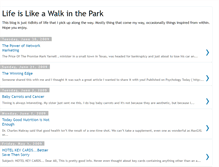 Tablet Screenshot of lifeisawalkinthepark.blogspot.com