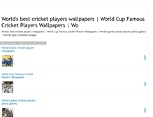 Tablet Screenshot of famouscricketplayersinworld.blogspot.com