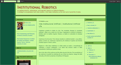 Desktop Screenshot of institutionalrobotics.blogspot.com