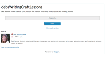 Tablet Screenshot of debwritingcraftlessons.blogspot.com