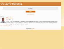 Tablet Screenshot of oclawyermarketing.blogspot.com