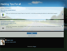 Tablet Screenshot of hackingtipsforall.blogspot.com