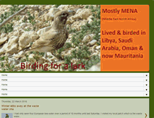 Tablet Screenshot of birdingforalark.blogspot.com