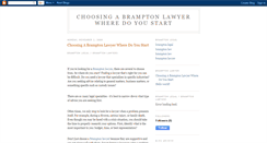 Desktop Screenshot of choosingabramptonlawyerwheredoyous.blogspot.com