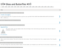 Tablet Screenshot of glossandbutterflies.blogspot.com