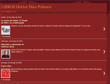 Tablet Screenshot of libroshectordiazpolanco.blogspot.com