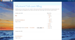 Desktop Screenshot of mentorsclubblog.blogspot.com