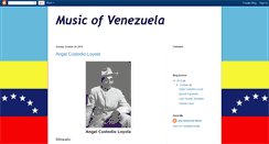 Desktop Screenshot of musicofvenezuela.blogspot.com