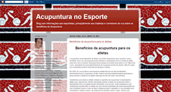 Desktop Screenshot of acupunturaesportiva.blogspot.com