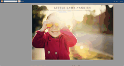Desktop Screenshot of littlelambnannies.blogspot.com