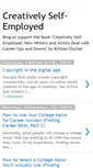 Mobile Screenshot of creativelyselfemployed.blogspot.com