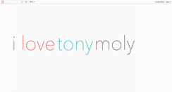 Desktop Screenshot of ilovetonymoly.blogspot.com