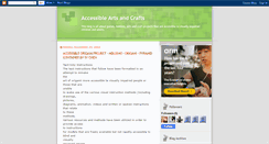 Desktop Screenshot of accessibleartsandcrafts.blogspot.com