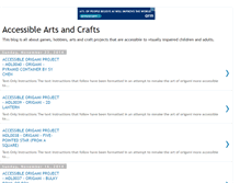 Tablet Screenshot of accessibleartsandcrafts.blogspot.com