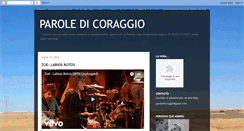 Desktop Screenshot of paroledicoraggio.blogspot.com