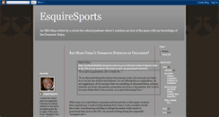 Desktop Screenshot of esquiresports.blogspot.com