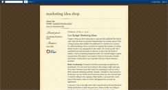Desktop Screenshot of marketingideashop.blogspot.com