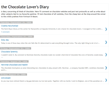 Tablet Screenshot of chocolate-diary.blogspot.com