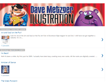 Tablet Screenshot of davemetzgerillustration.blogspot.com