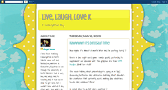 Desktop Screenshot of livelaughlovek.blogspot.com