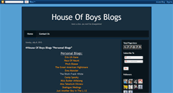 Desktop Screenshot of houseofboysblogs.blogspot.com