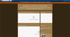 Desktop Screenshot of daddyslittlescrapper.blogspot.com