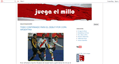 Desktop Screenshot of juegaelmillo.blogspot.com