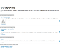 Tablet Screenshot of crafthead.blogspot.com