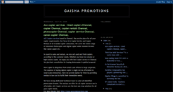 Desktop Screenshot of gaishapromotions.blogspot.com
