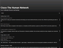 Tablet Screenshot of ciscohumannetwork.blogspot.com