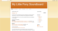 Desktop Screenshot of mlpsoundboard.blogspot.com