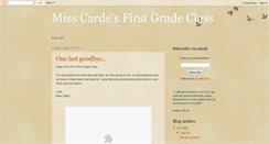 Desktop Screenshot of misscardesfirstgrade.blogspot.com