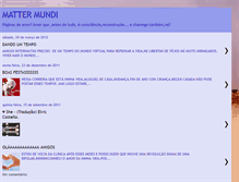 Tablet Screenshot of mattermundi.blogspot.com