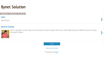 Tablet Screenshot of bynetsolution.blogspot.com