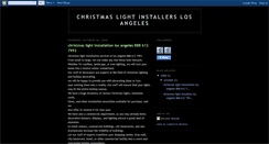 Desktop Screenshot of christmaslightinstallerslosangeles.blogspot.com