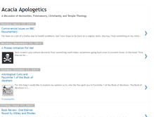 Tablet Screenshot of acaciaapologetics.blogspot.com