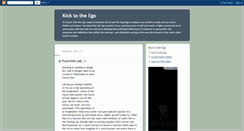 Desktop Screenshot of kicktotheego.blogspot.com