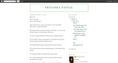 Desktop Screenshot of priyankapatyal.blogspot.com