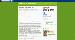 Desktop Screenshot of geracaodesiao.blogspot.com