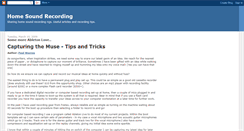 Desktop Screenshot of homesoundrecording.blogspot.com