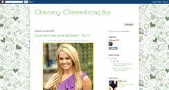 Desktop Screenshot of disneyclassificacao.blogspot.com