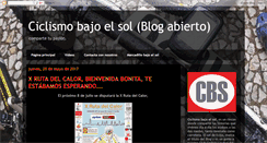 Desktop Screenshot of bicisbajoelsol.blogspot.com