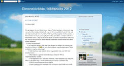 Desktop Screenshot of dimenziovaltas-felkeszules2012.blogspot.com