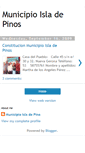 Mobile Screenshot of municipioisladepinos.blogspot.com